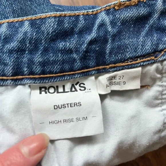 ROLLA'S High Rise Blue Denim Jeans - Picture 3 of 10